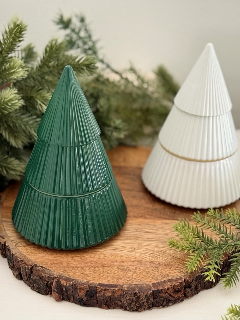 Christmas Tree Candle 8.5 oz | Green Holiday Candle & Decor